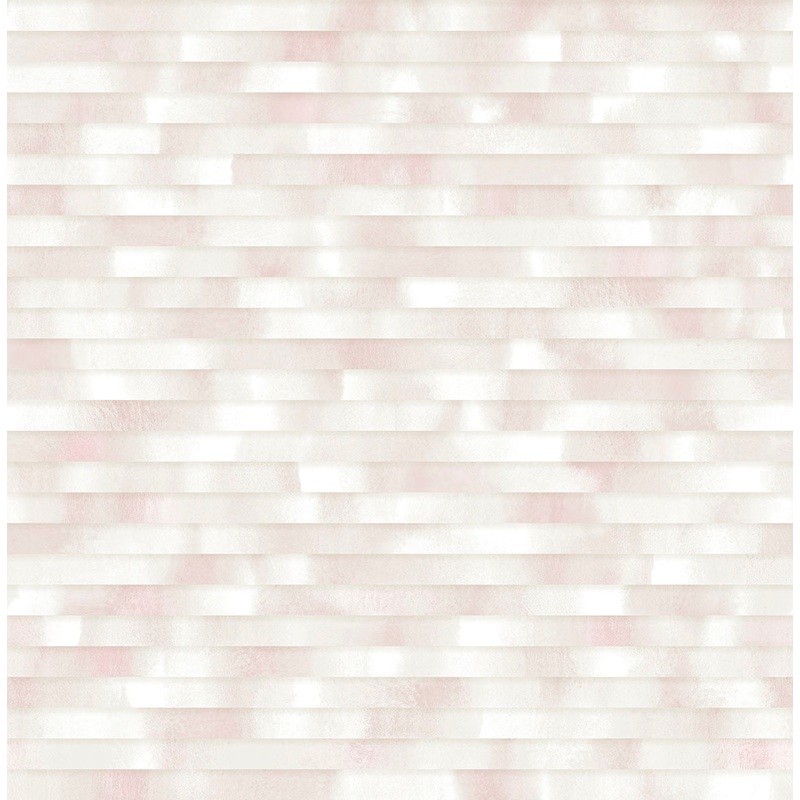 2889-25232 Kalmar Light Pink Hazy Stripe Wallpaper Per Bolt