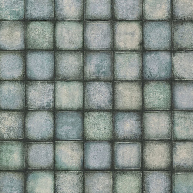 2766-24082 Soucy Blue Tiles Wallpaper Per Bolt