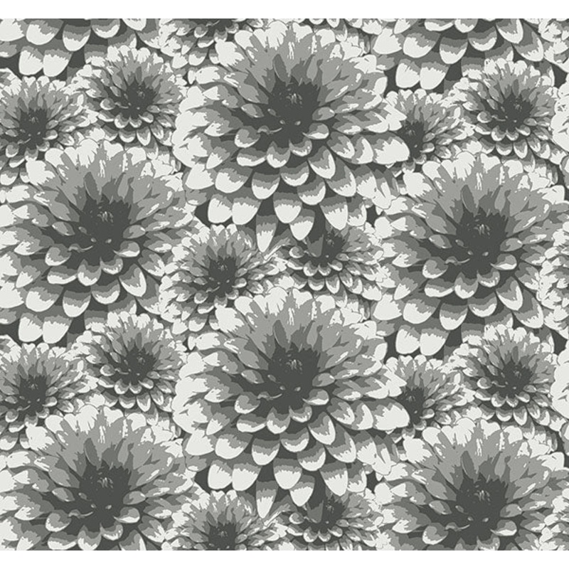 2861-87518 Umbra Charcoal Floral Wallpaper Per Bolt