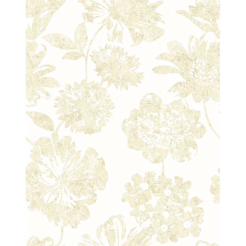 2901-25417 Folia Beige Floral Wallpaper Per Bolt