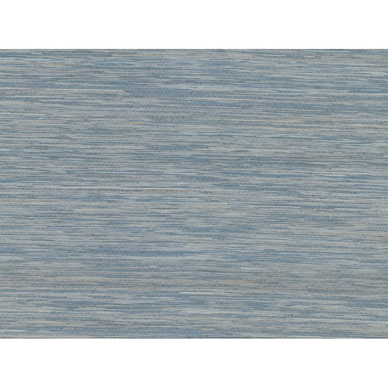 2829-82040 Pattaya Blue Grasscloth Wallpaper Per Bolt