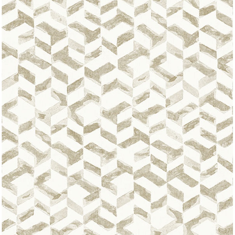 2902-25500 Instep Champagne Abstract Geometric Wallpaper Per Bolt