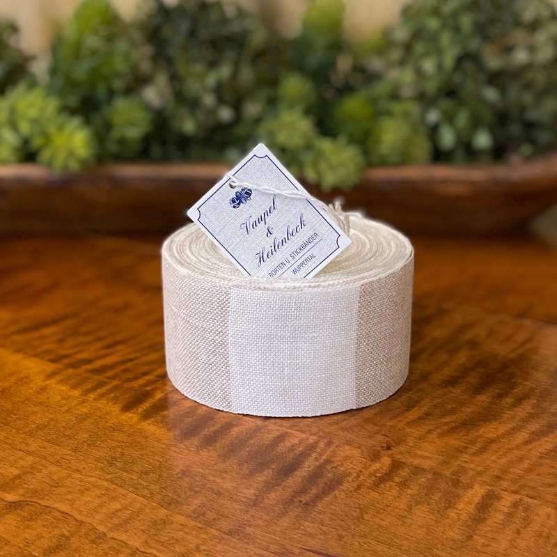 Vaupel & Heilenbeck Linen Banding – Natural Bleached Squared 50 mm 2023-50-900