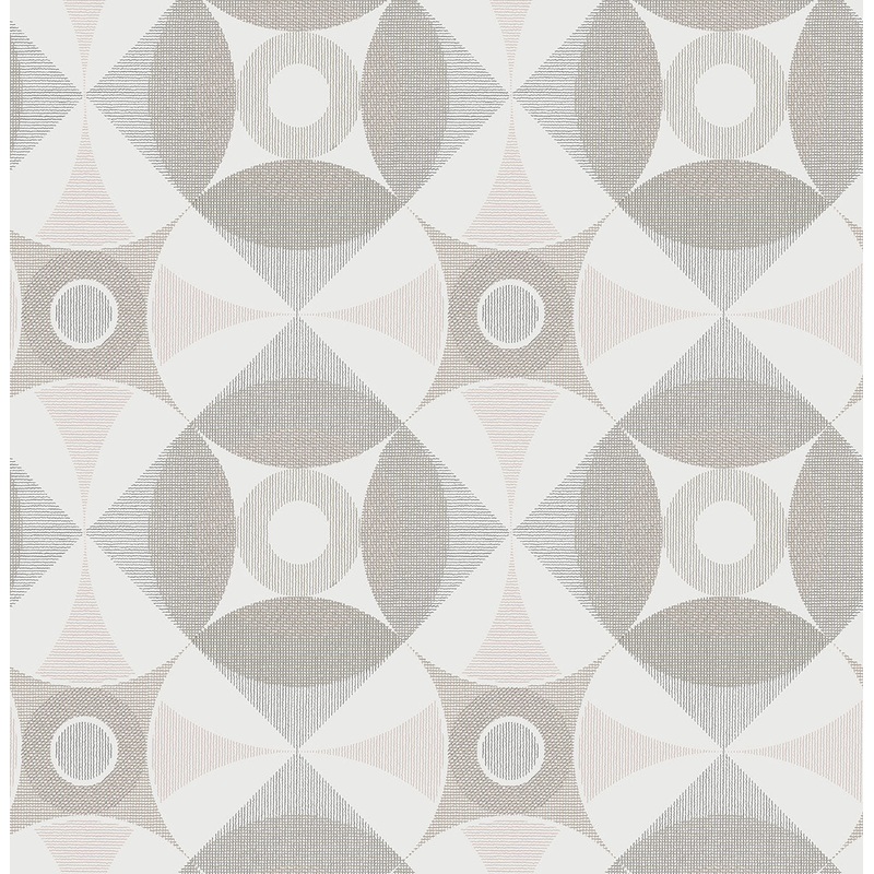 2821-25133 Ellis Light Brown Geometric Wallpaper Per Bolt