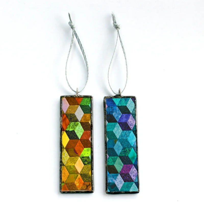 Tumbling Block Quilt Ornament
