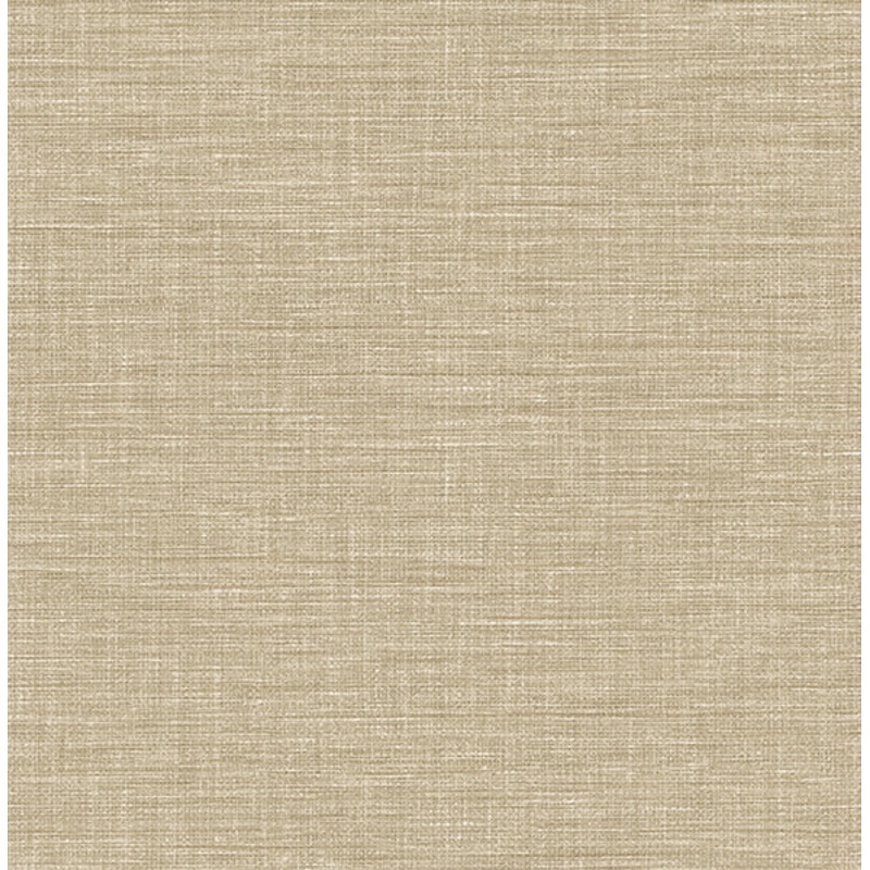 2744-24121 Exhale Taupe Faux Grasscloth Wallpaper Per Bolt