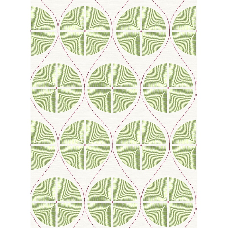 2901-25426 Luminary Green Ogee Wallpaper Per Bolt