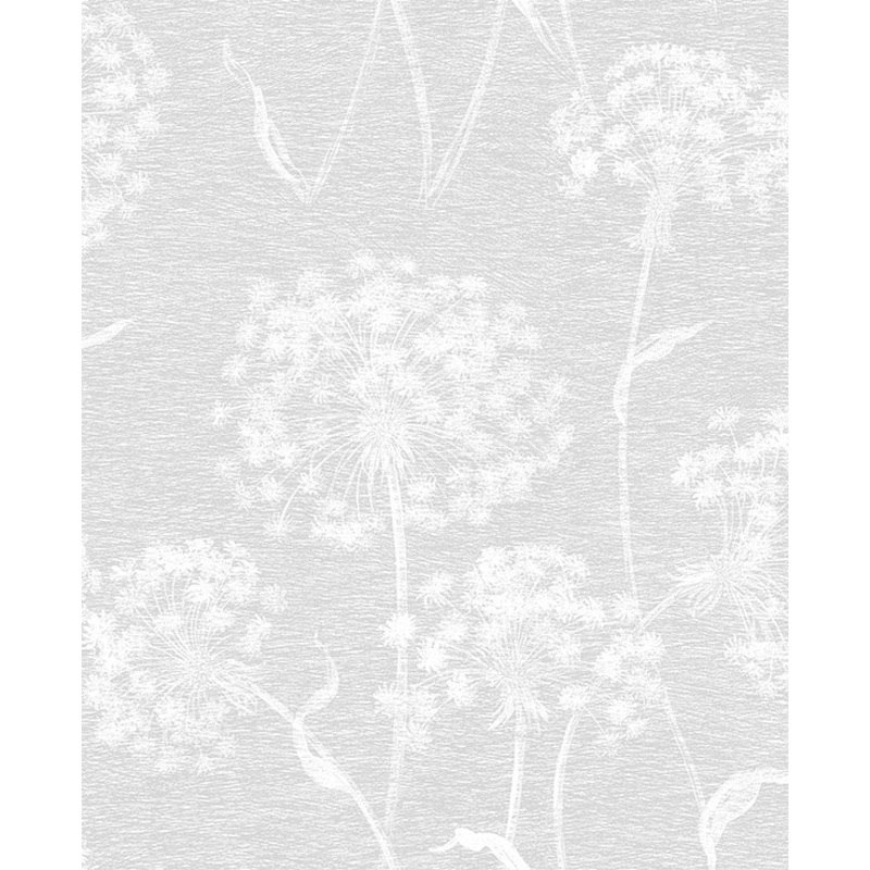 2814-24575 Garvey Light Grey Dandelion Wallpaper Per Bolt