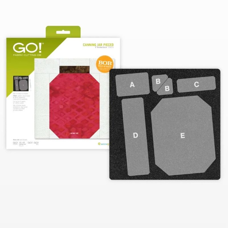 Accuquilt GO! Canning Jar Die (8″ Finished)